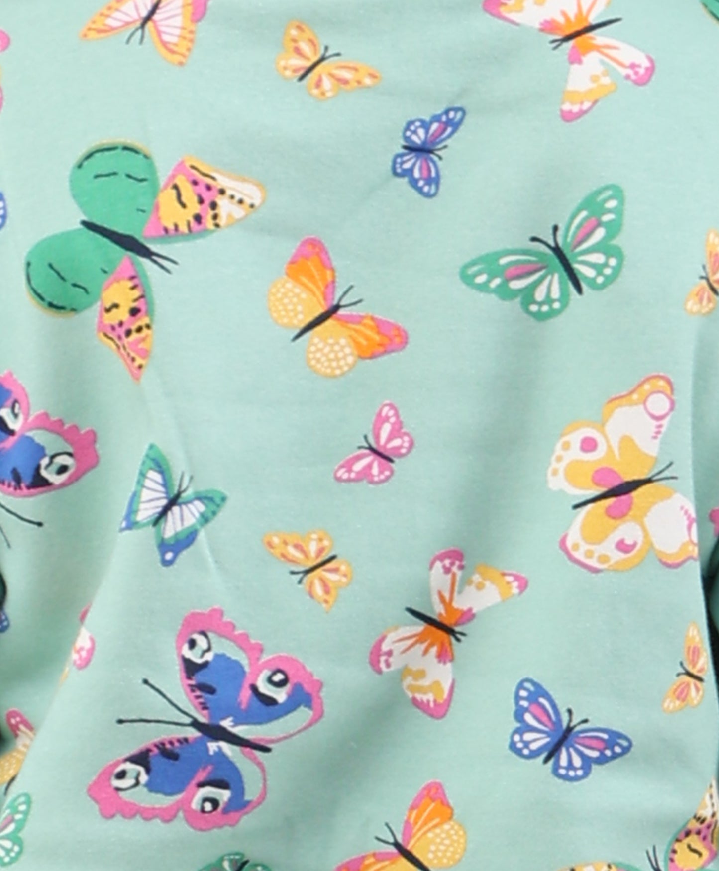 BUTTERFLY GREEN FLEECE GIRLS SWEATSHIRT - GREEN