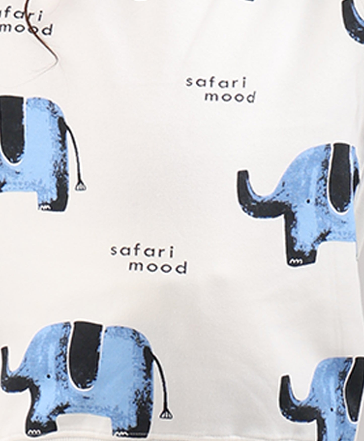 ELEPHANT SAFARI GIRLS FLEECE SWEATSHIRT - WHITE