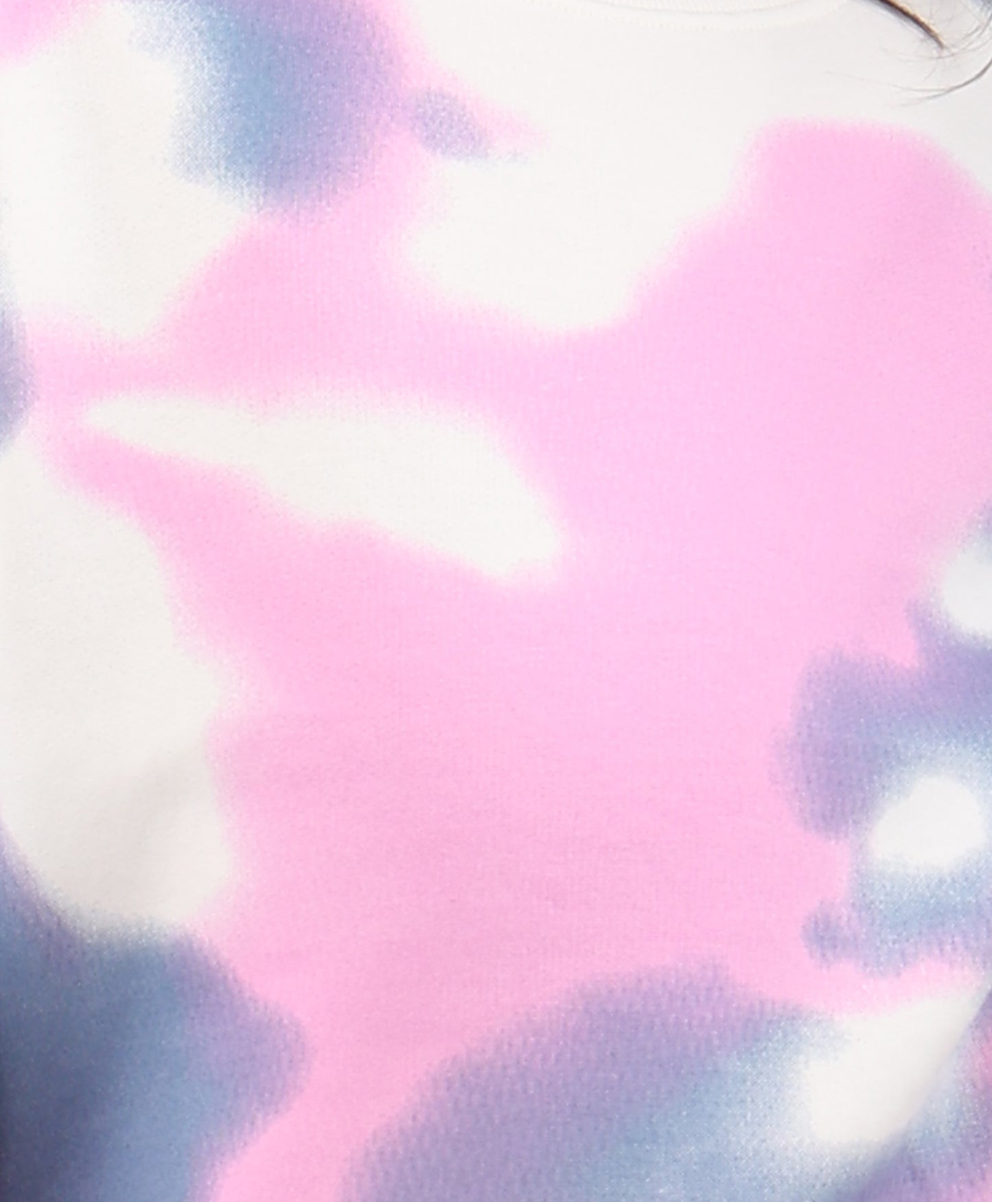 BLUE PINK TIE DYE GIRLS FLEECE HOODIE - WHITE