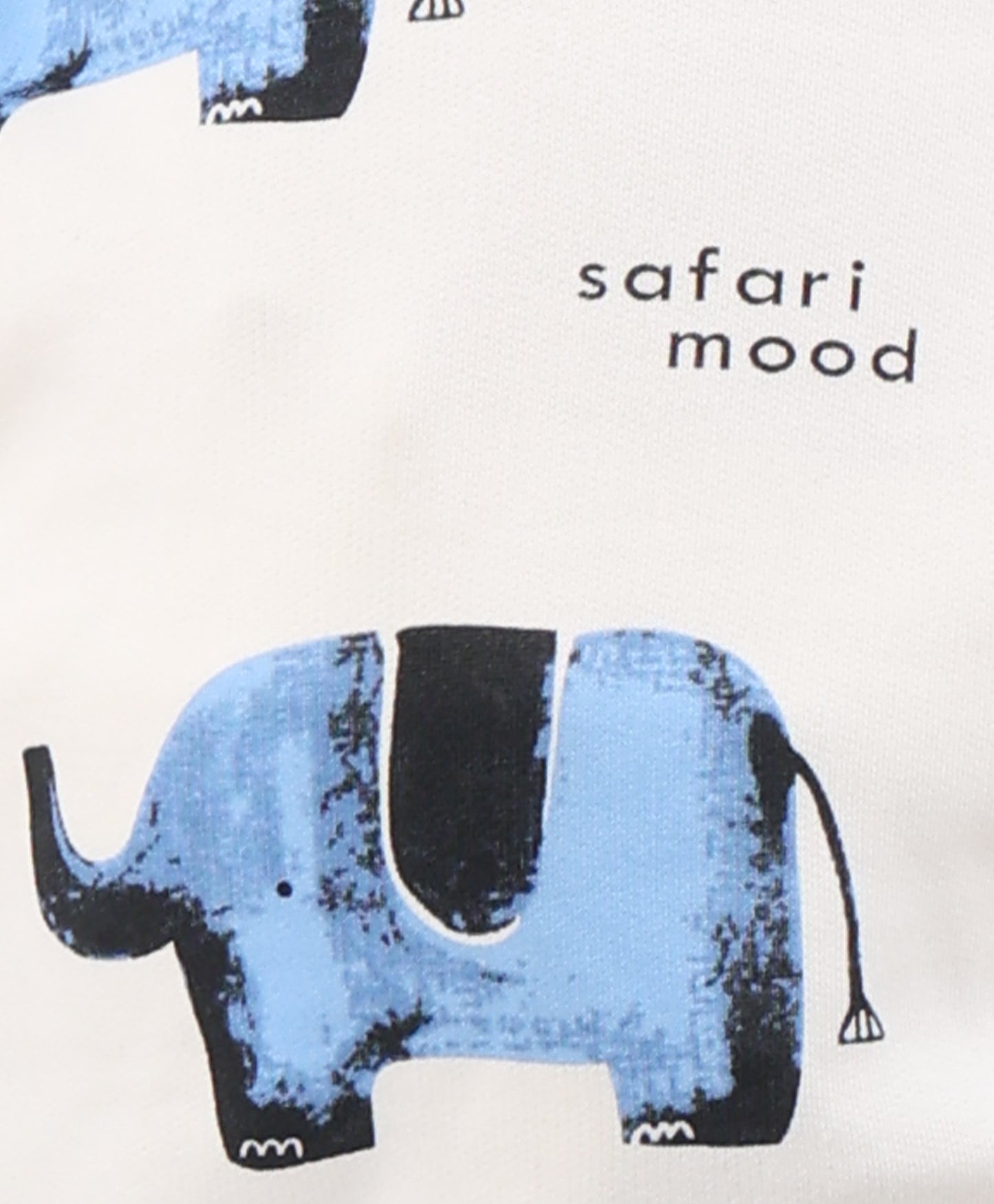 ELEPHANT SAFARI GIRLS FLEECE HOODIE - WHITE