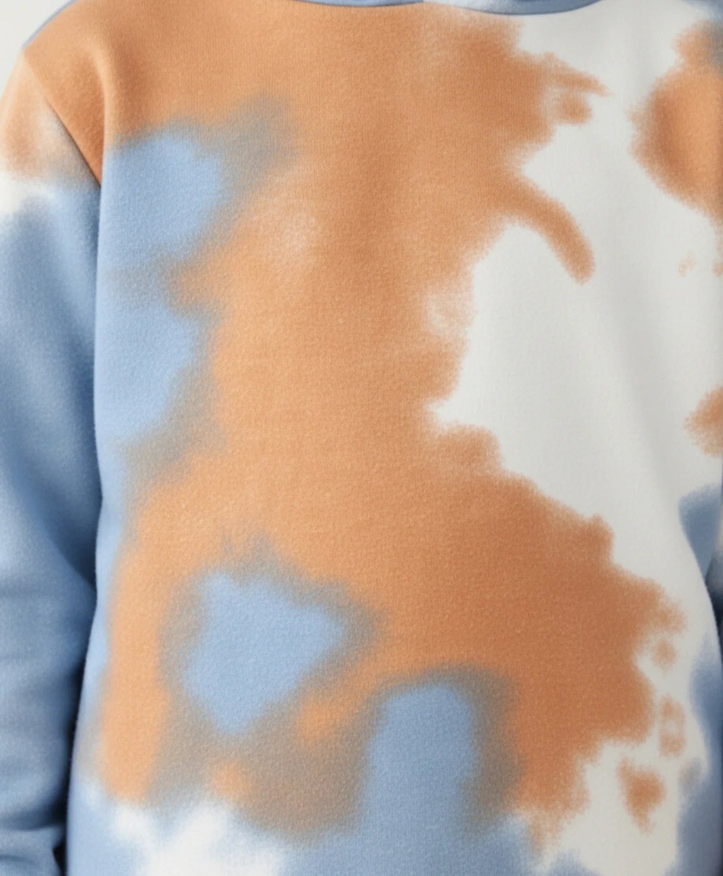 BLUE BROWN FLEECE HOODIE JOGGER SET - BROWN