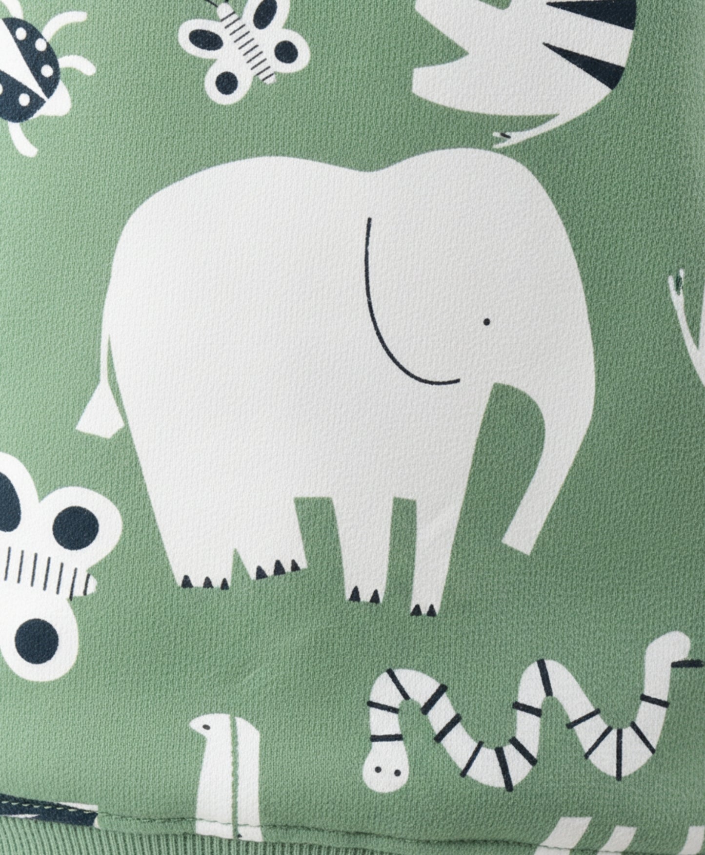 ANIMAL GREEN FLEECE GIRLS SWEATSHIRT - GREEN