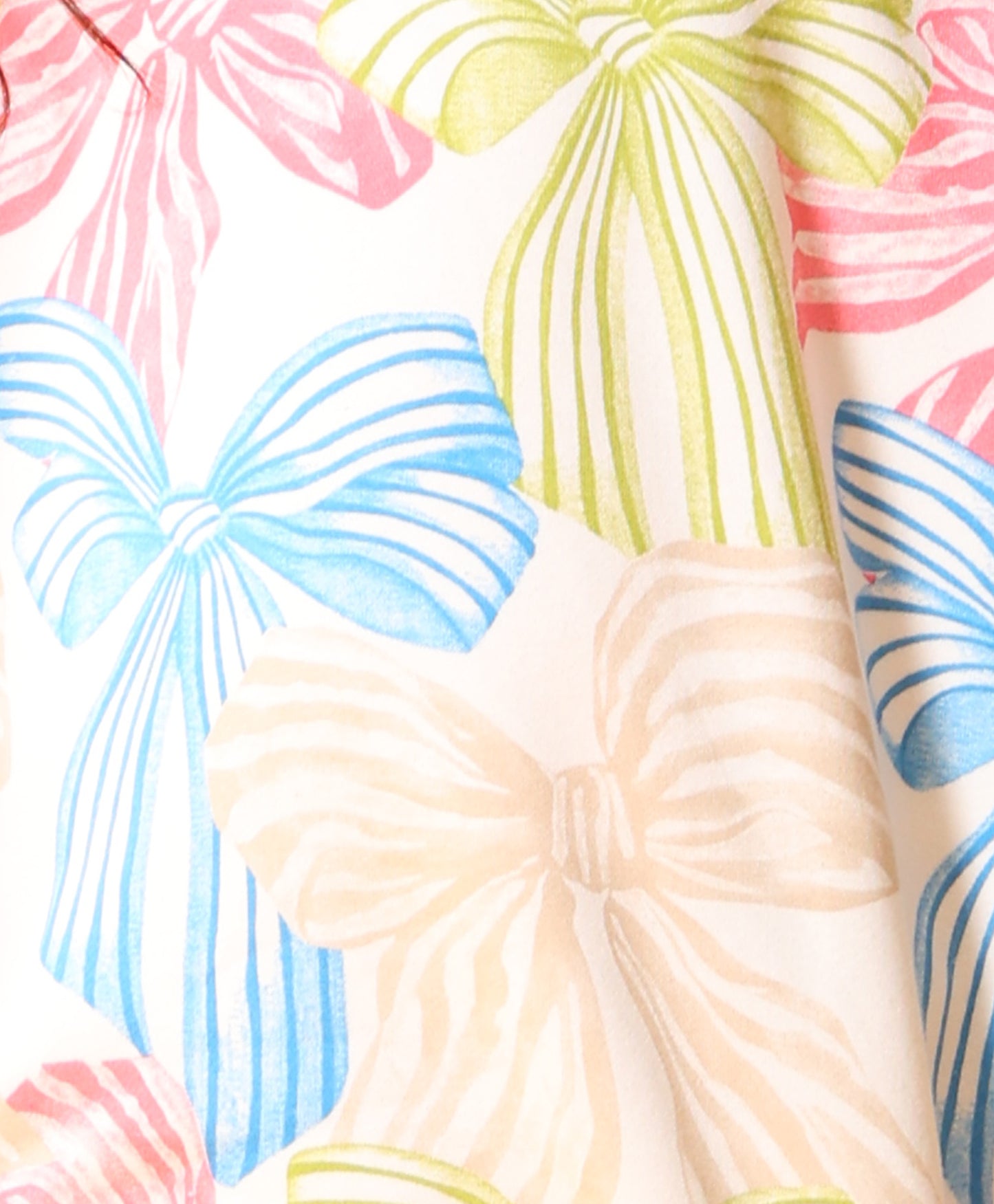 PAINTED BOW GIRLS FLEECE HOODIE  - WHITE