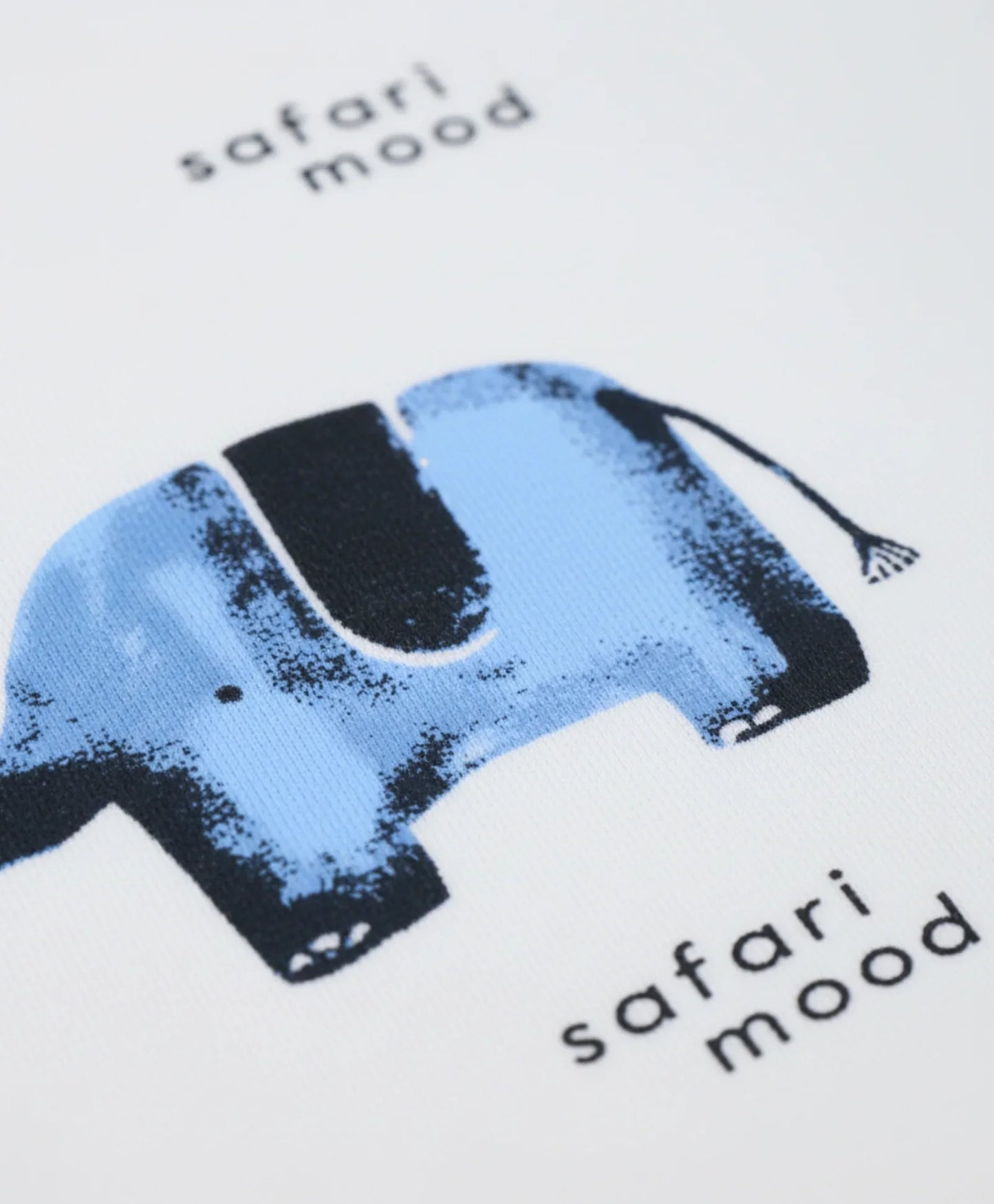 ELEPHANT SAFARI GIRLS FLEECE HOODIE - WHITE