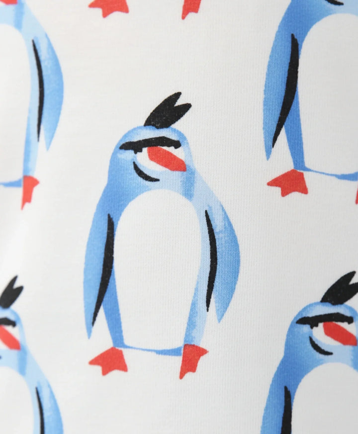 PENGUIN LONG SLEEVE PYJAMA SET -WHITE - Anthrilo 