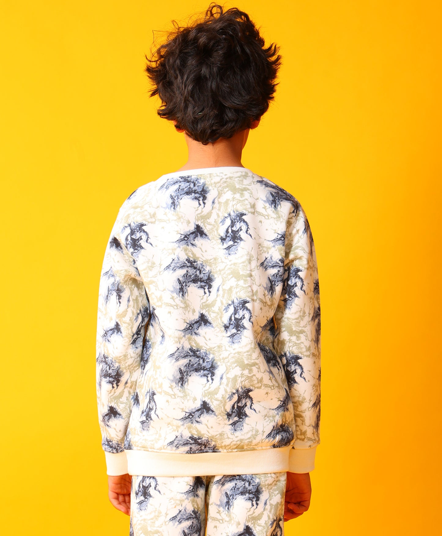 BLACK BLUE LIGHTING BOYS FLEECE SWEATSHIRT - BLUE