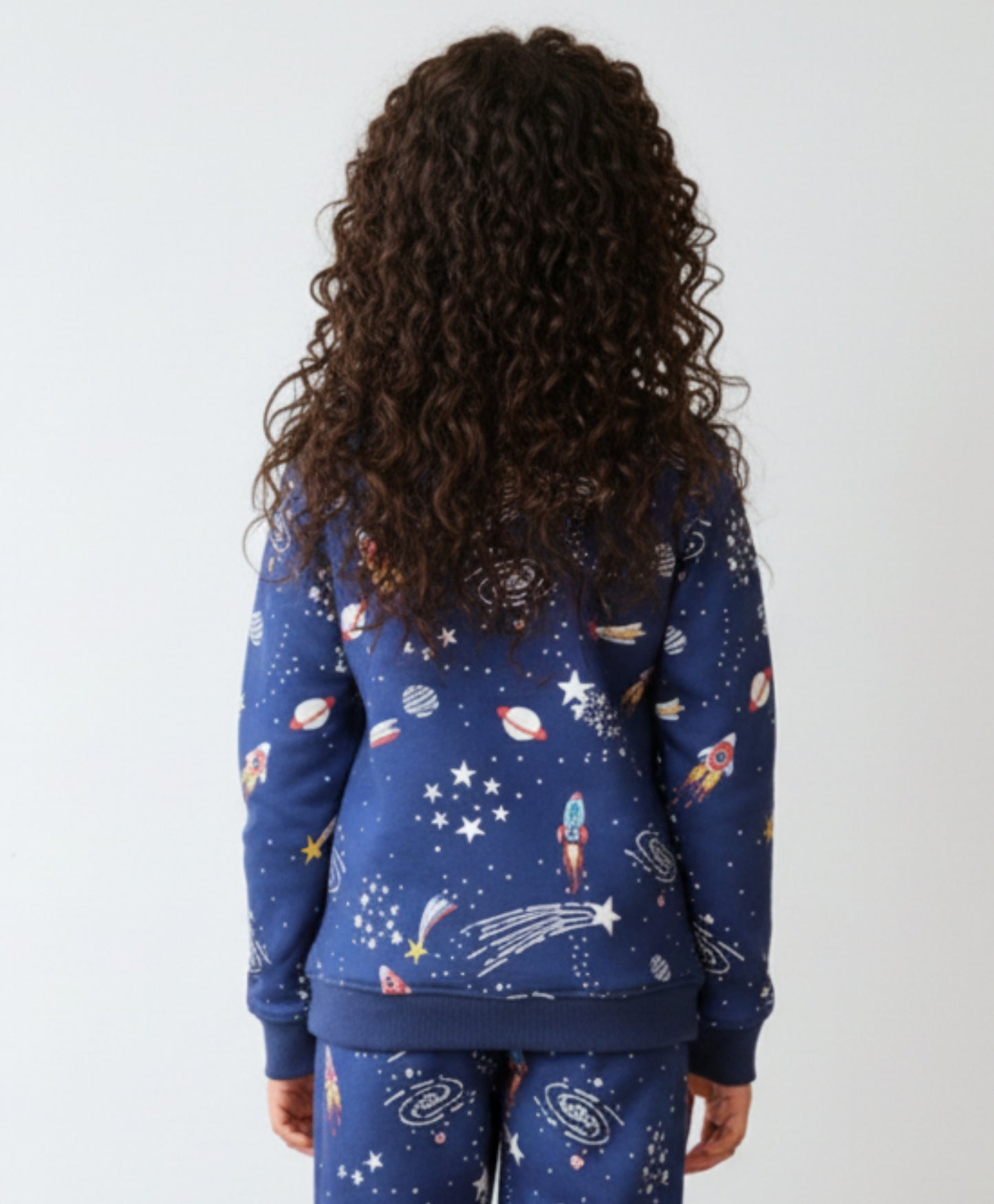 SOLAR DREAMS GIRLS FLEECE SWEATSHIRT - BLUE