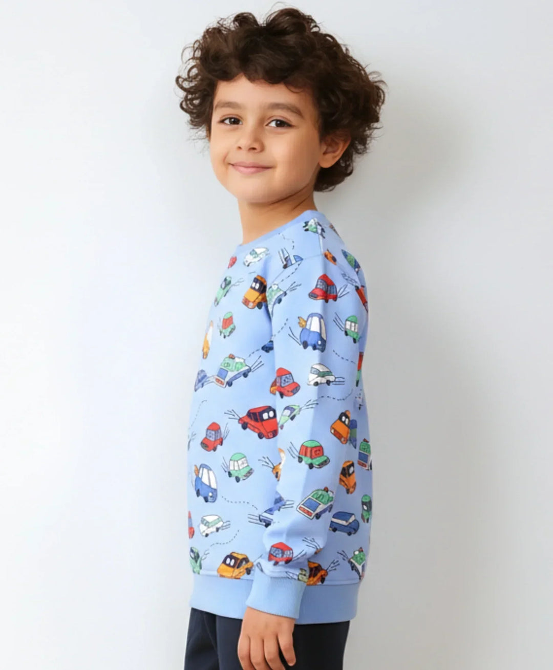 CARS SKY FLEECE BOYS SWEATSHIRT - SKY - Anthrilo 
