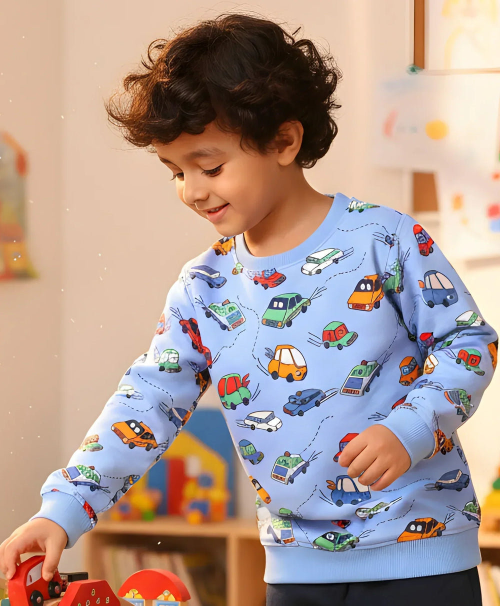 CARS SKY FLEECE BOYS SWEATSHIRT - SKY - Anthrilo 