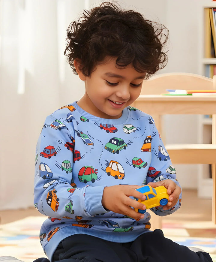 CARS SKY FLEECE BOYS SWEATSHIRT - SKY - Anthrilo 