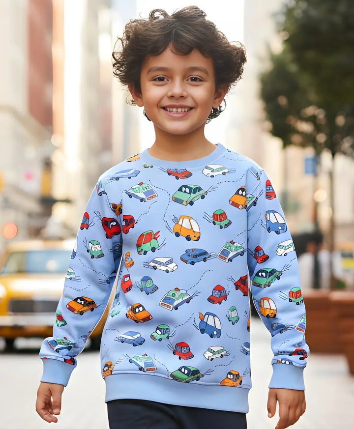 CARS SKY FLEECE BOYS SWEATSHIRT - SKY - Anthrilo 