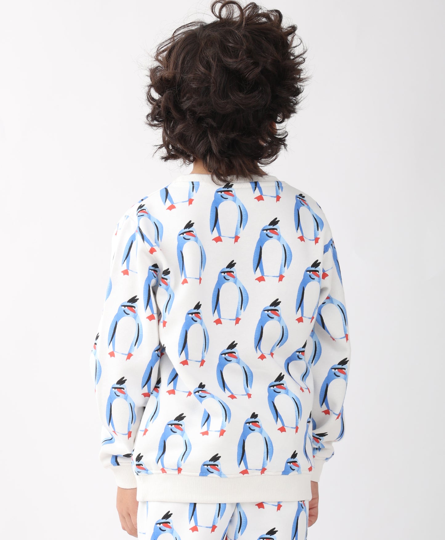PENGUIN FLEECE BOYS SWEATSHIRT - OFF WHITE