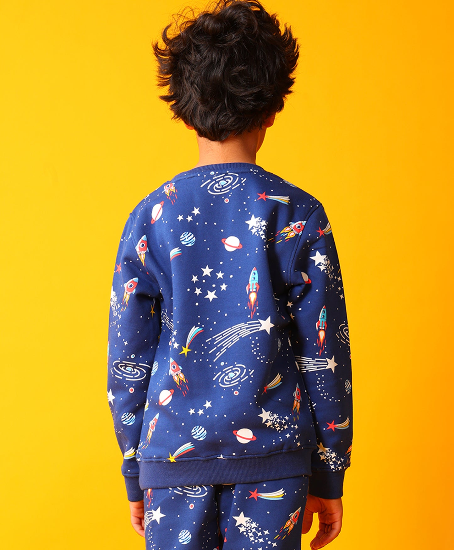 SOLAR DREAMS BOYS FLEECE SWEATSHIRT - BLUE