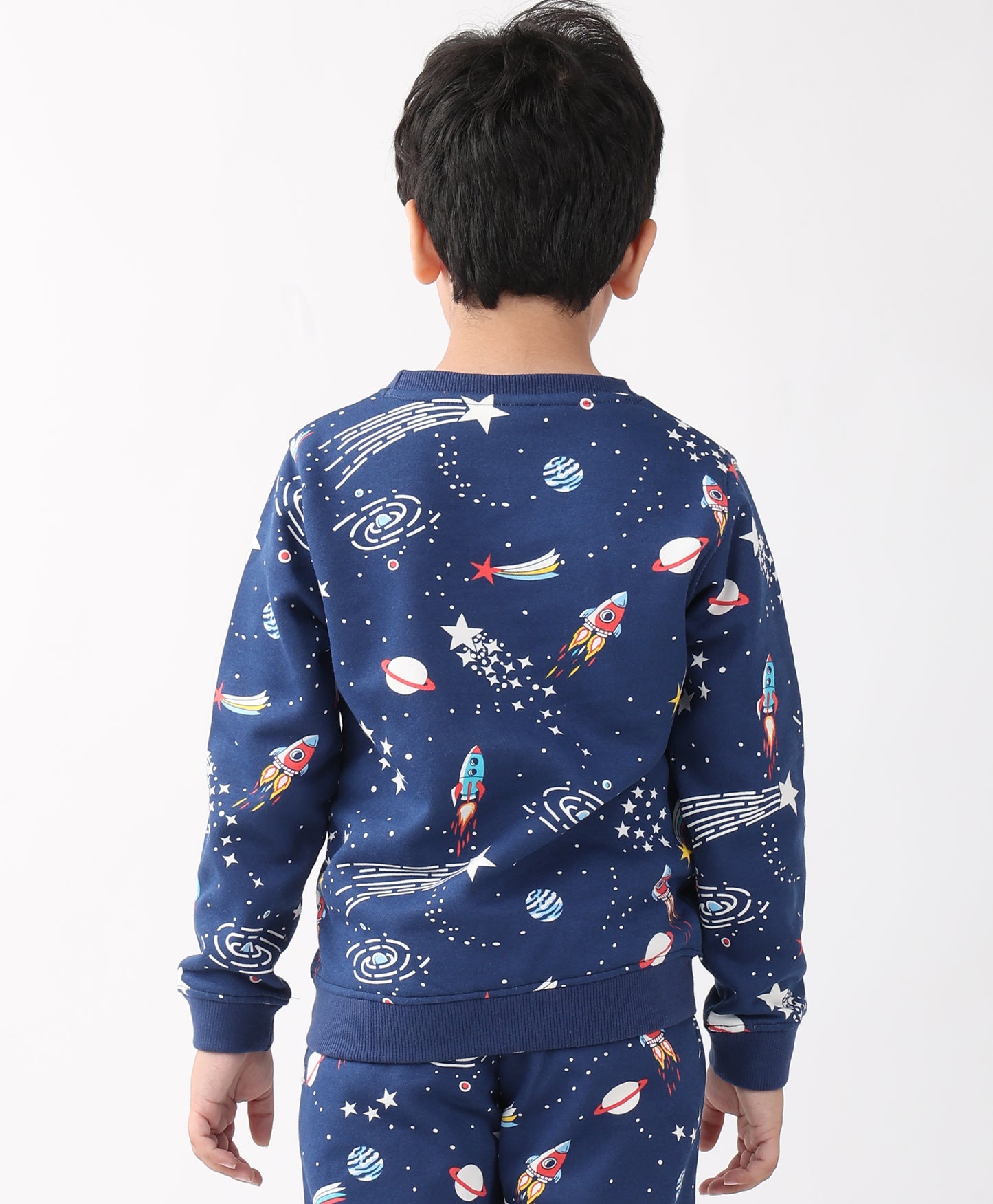 SOLAR DREAMS BOYS FLEECE SWEATSHIRT - BLUE