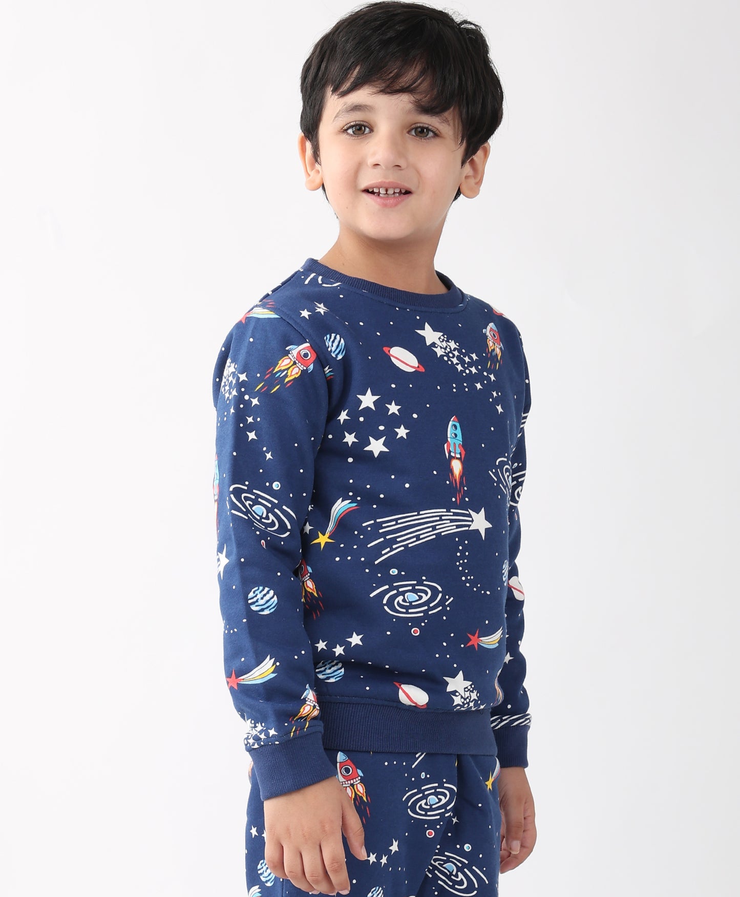 SOLAR DREAMS BOYS FLEECE SWEATSHIRT - BLUE