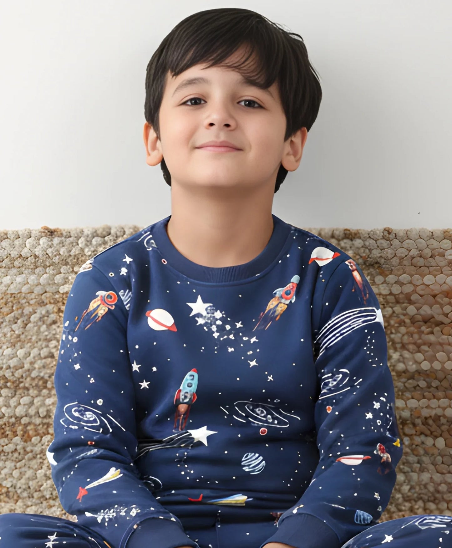 SOLAR DREAMS BOYS FLEECE SWEATSHIRT - BLUE