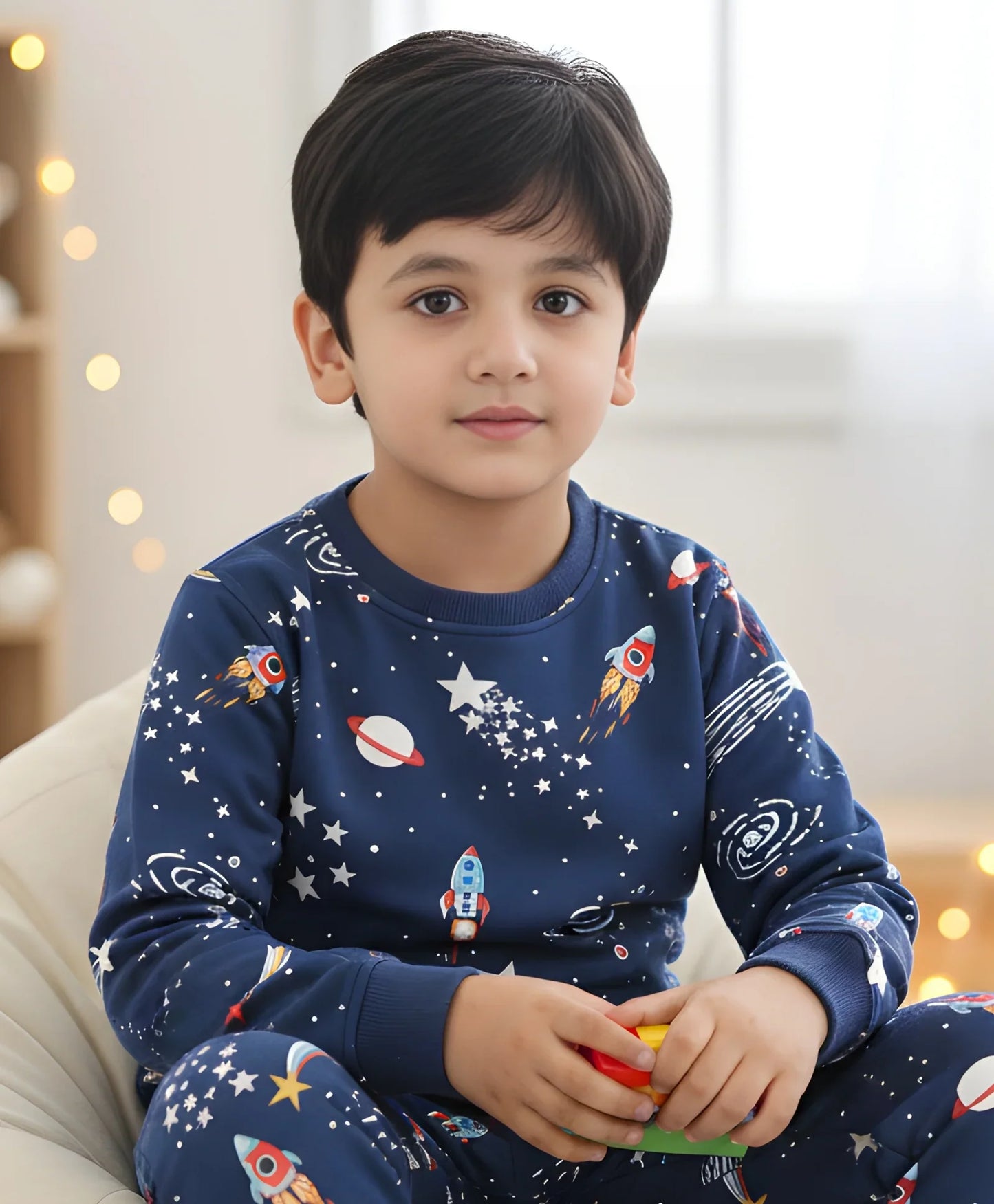 SOLAR DREAMS BOYS FLEECE SWEATSHIRT - BLUE