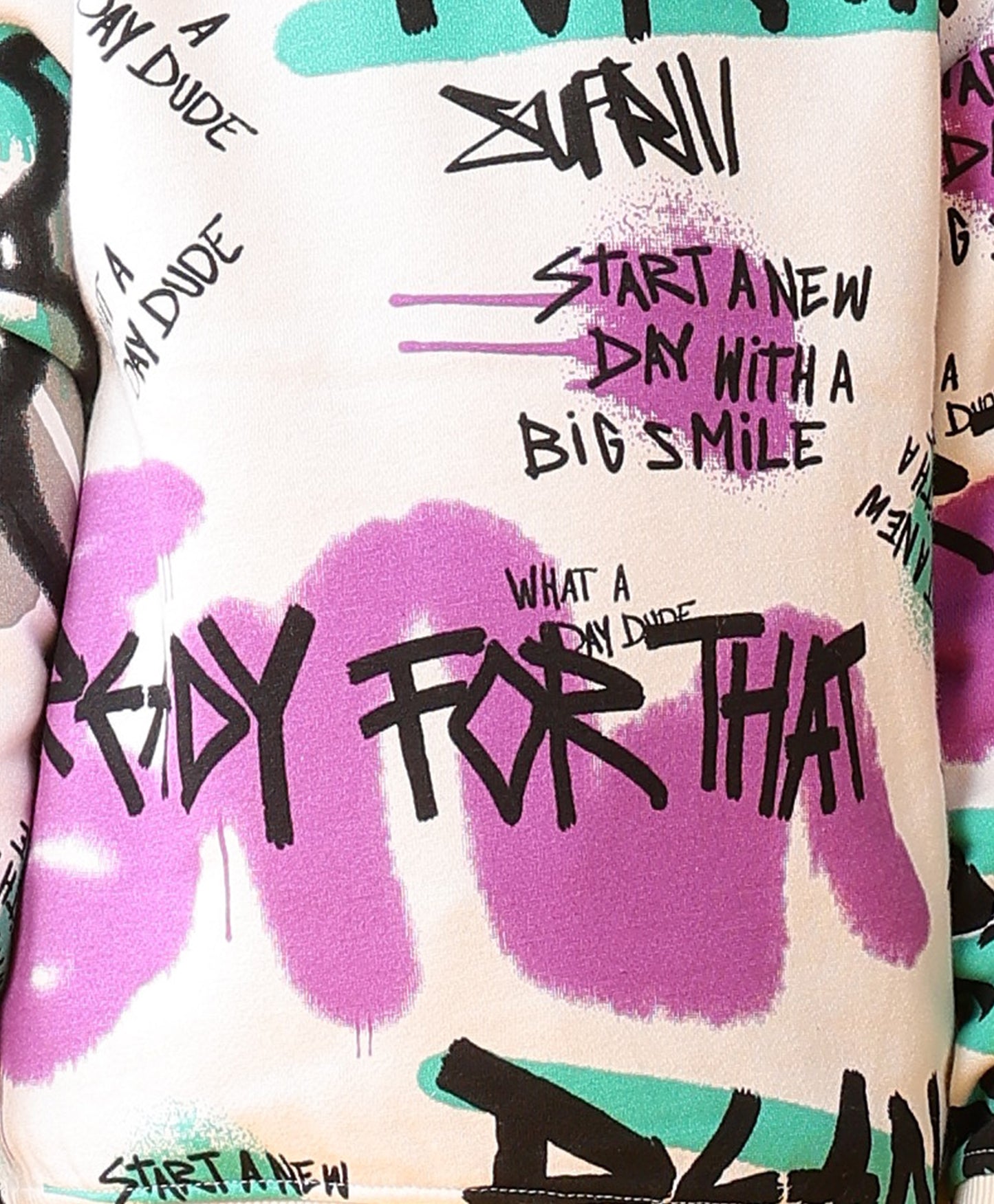 READY FOR THAT BOYS FLEECE SWEATSHIRT - WHITE