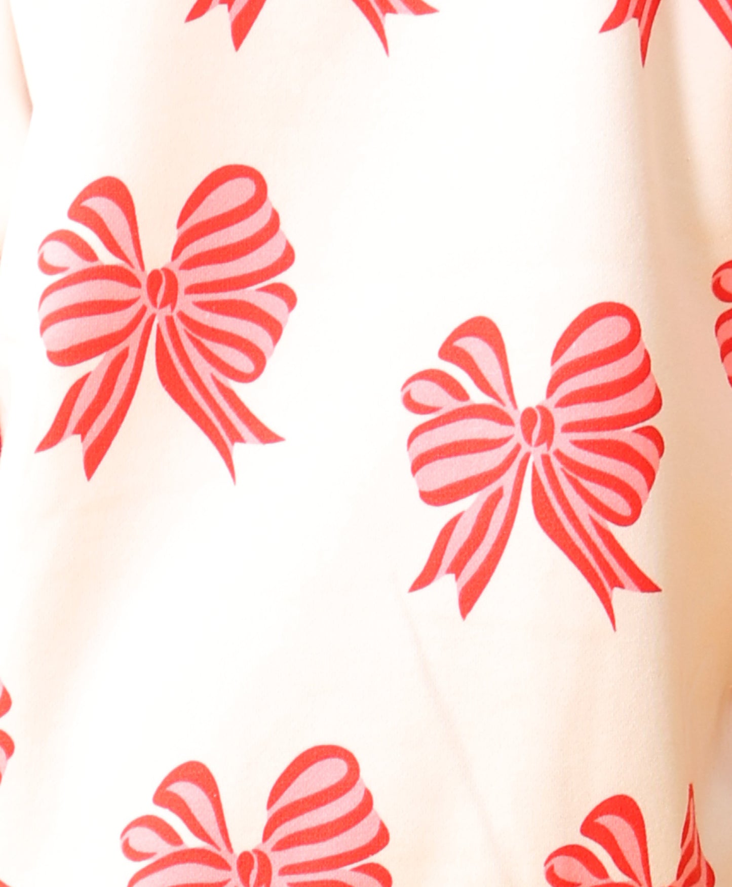 BOW PINK GIRLS FLEECE BLACK SWEATSHIRT JOGGER SET - WHITE/BLACK