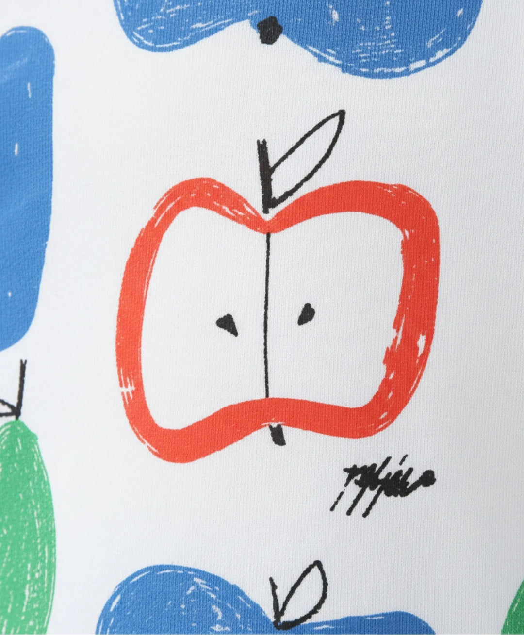 Apple Pear Long Sleeve Boys T-Shirt - White
