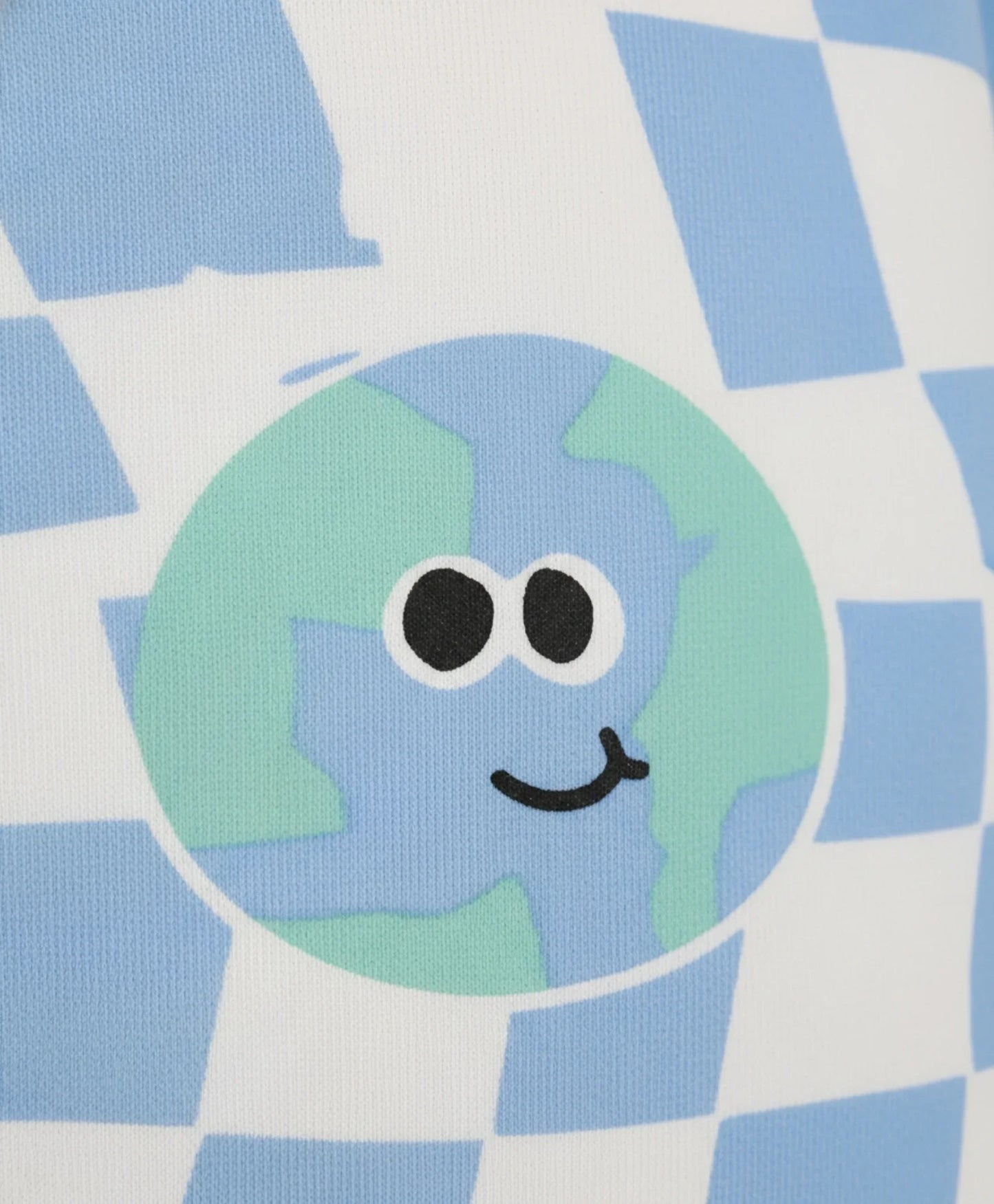 GLOBE CHECK FLEECE BOYS SWEATSHIRT JOGGER SET - OFF WHITE