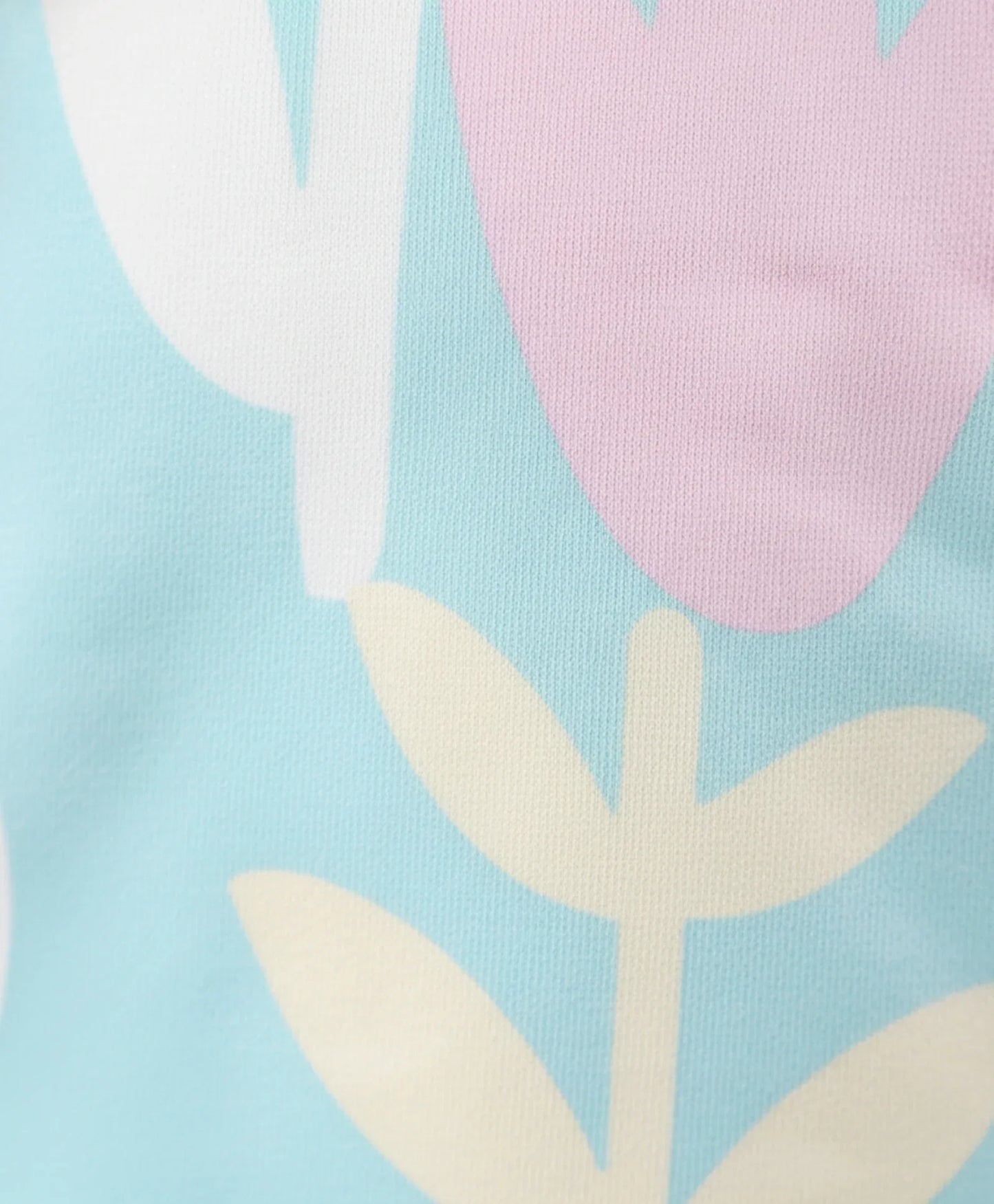 AQUA FLOWER GIRLS SWEATSHIRT PINK FLEECE JOGGER SET - AQUA/PINK