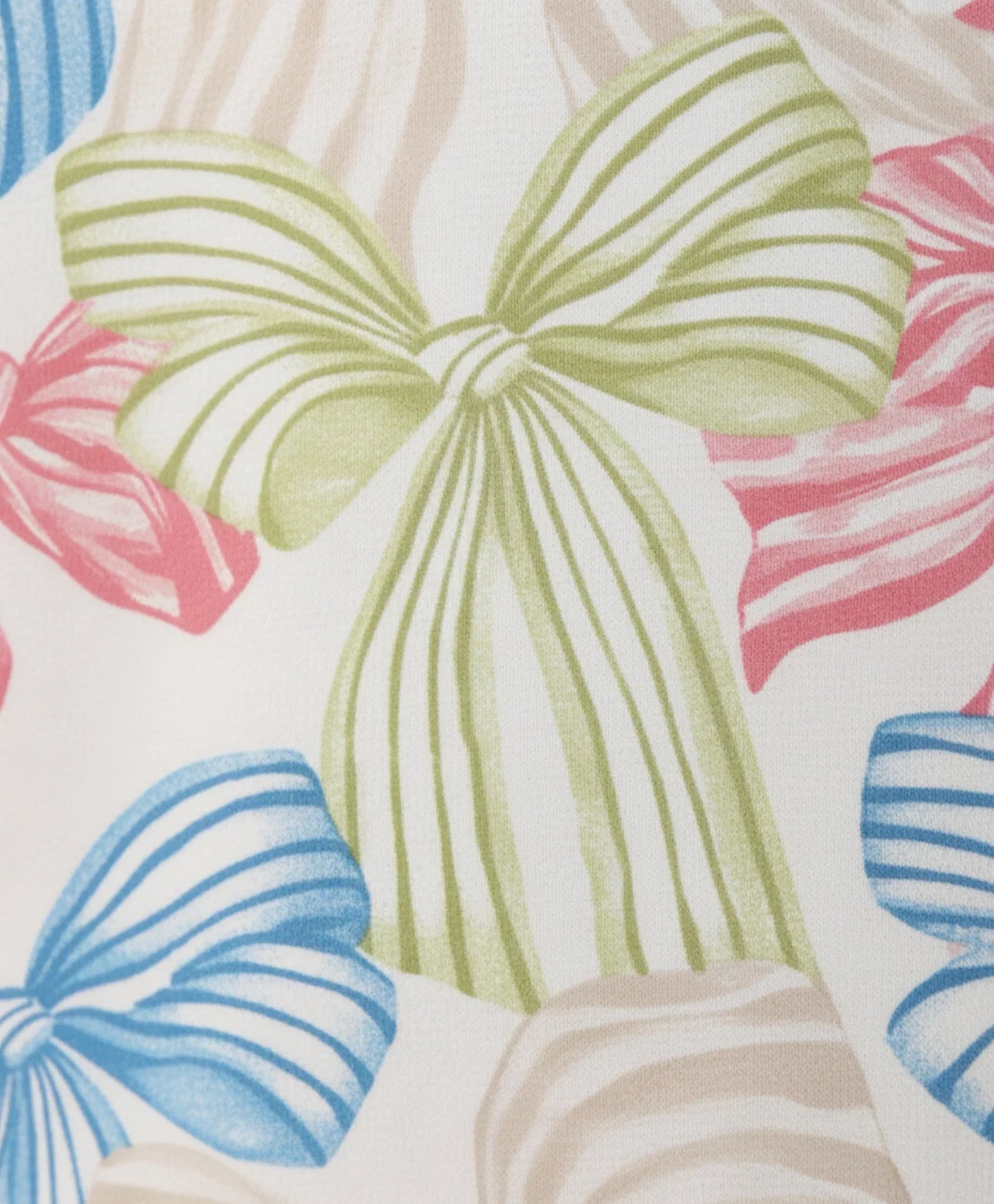 PAINTED BOW GIRLS SWEATSHIRT PINK FLEECE JOGGER SET - WHITE/PINK