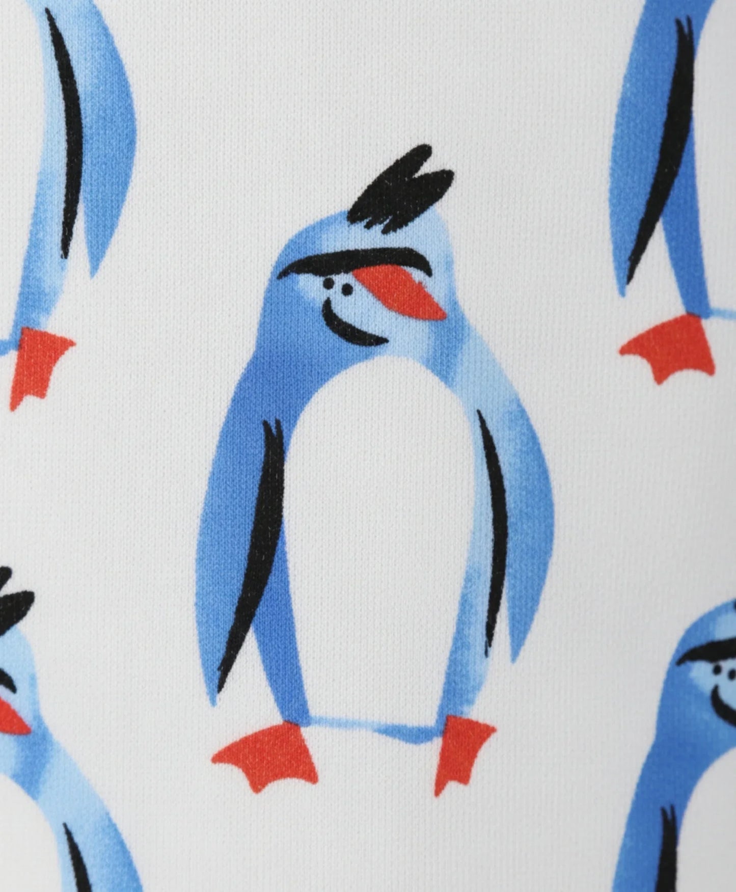 PENGUIN FLEECE GIRLS SWEATSHIRT JOGGER SET - OFF WHITE