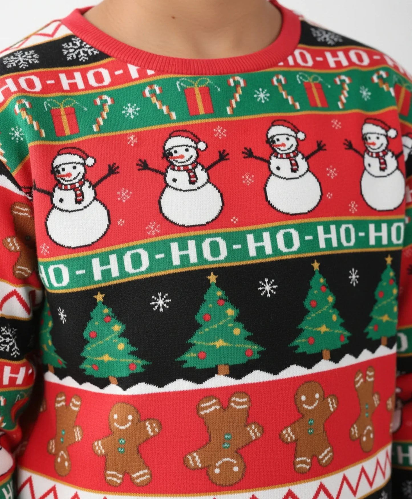 CHRISTMAS PRINT BOYS FLEECE SWEATSHIRT JOGGER SET - RED