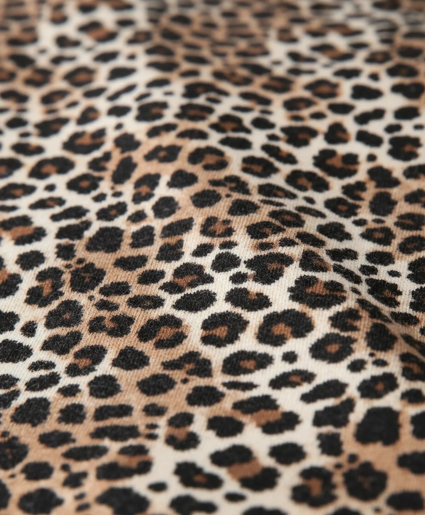 LEOPARD FLEECE GIRLS SWEATSHIRT JOGGER SET - BROWN