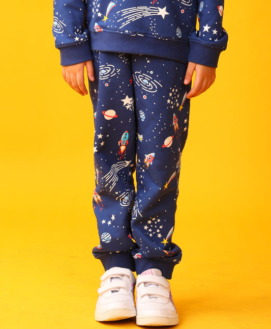 SOLAR DREAMS GIRLS FLEECE JOGGER - BLUE