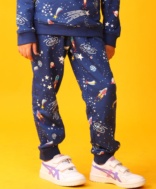 SOLAR DREAMS GIRLS FLEECE JOGGER - BLUE