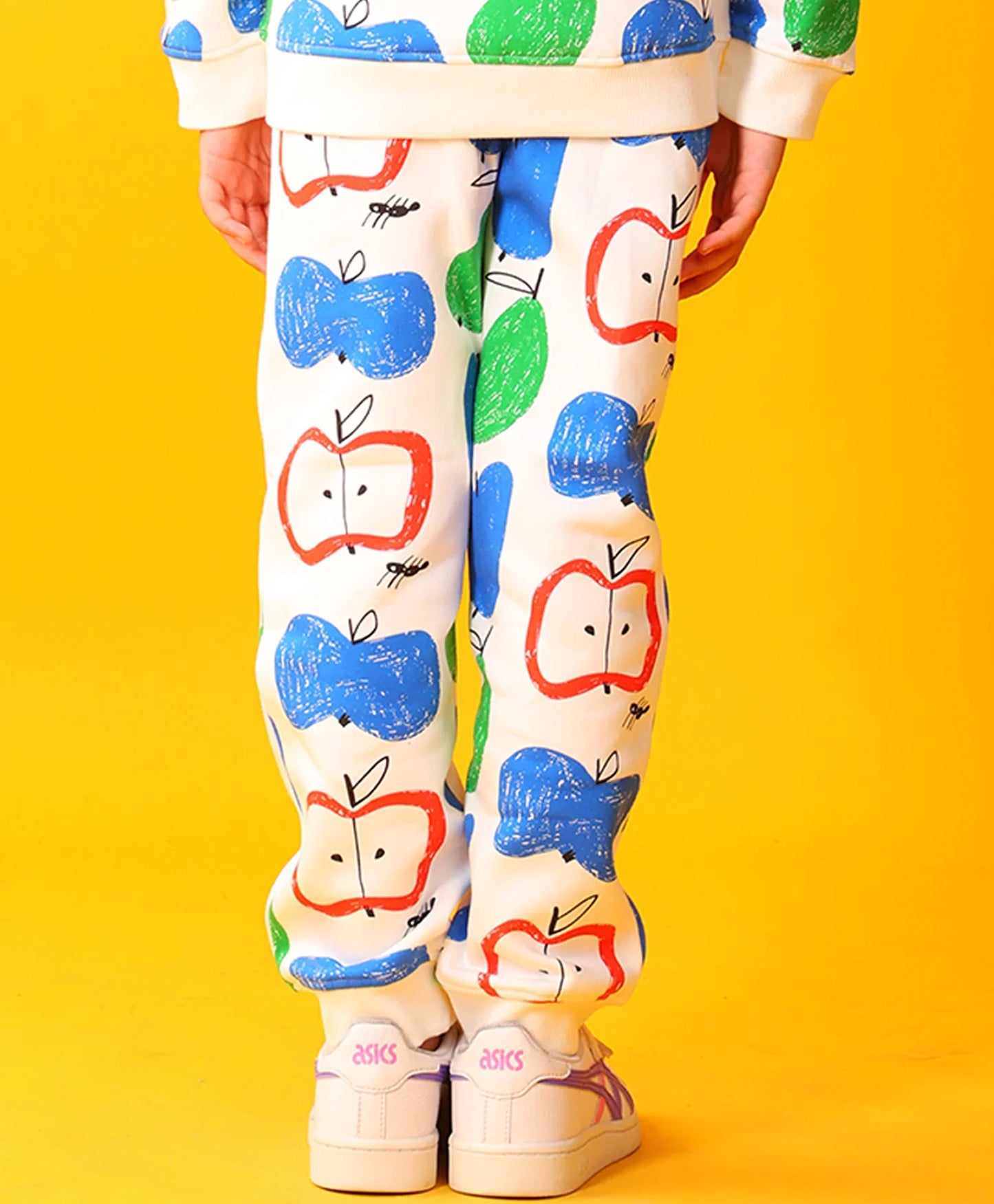 APPLE PEAR GIRLS FLEECE JOGGER - WHITE