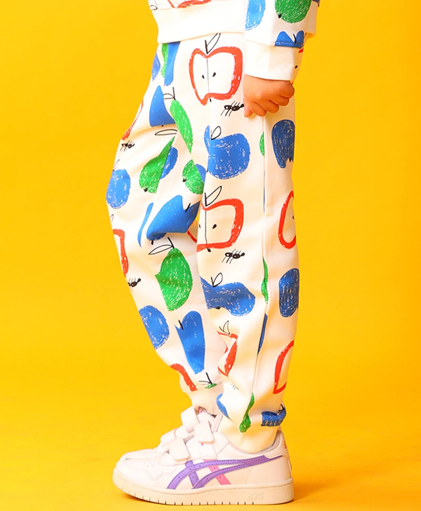 APPLE PEAR GIRLS FLEECE JOGGER - WHITE