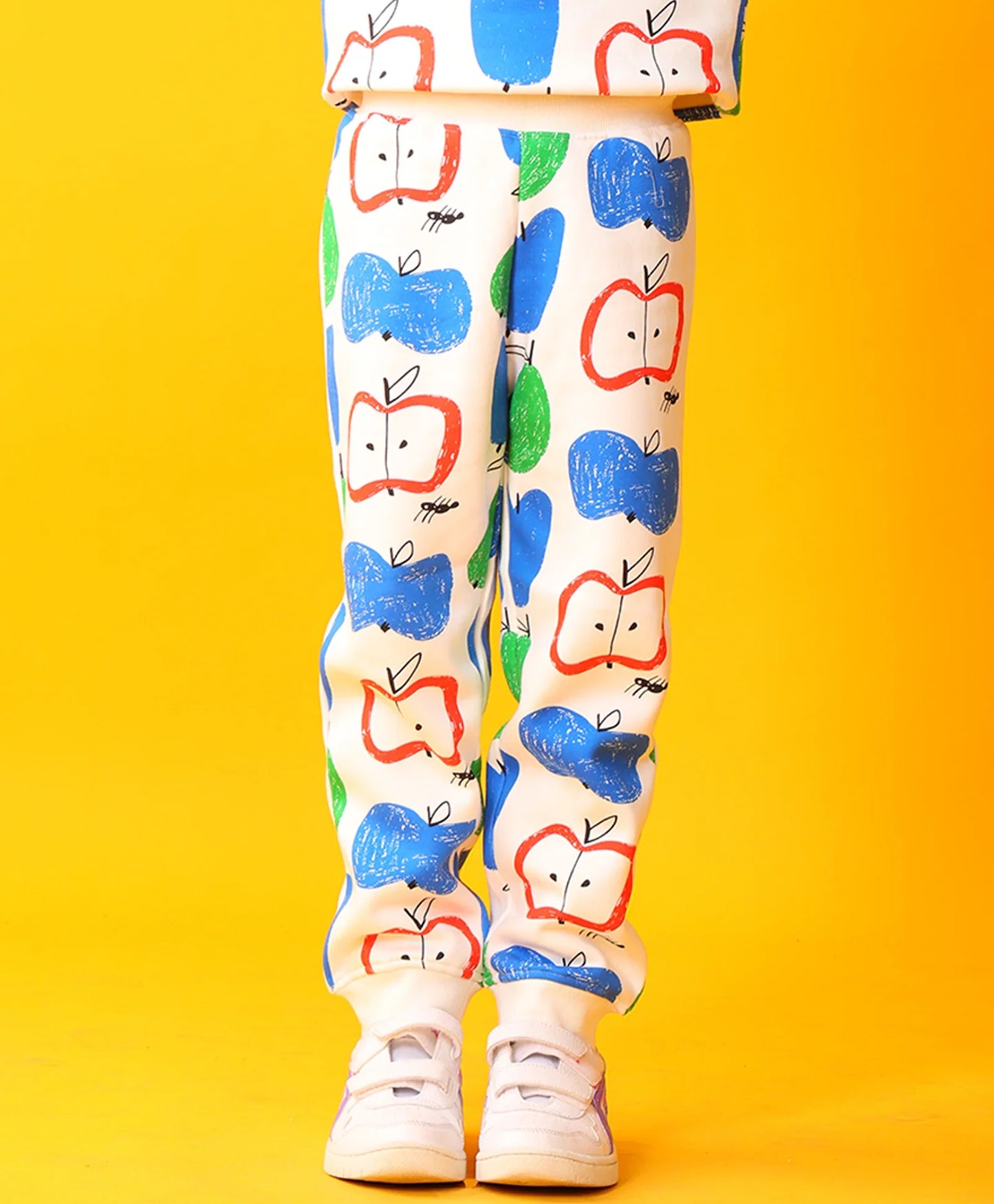 APPLE PEAR GIRLS FLEECE JOGGER - WHITE