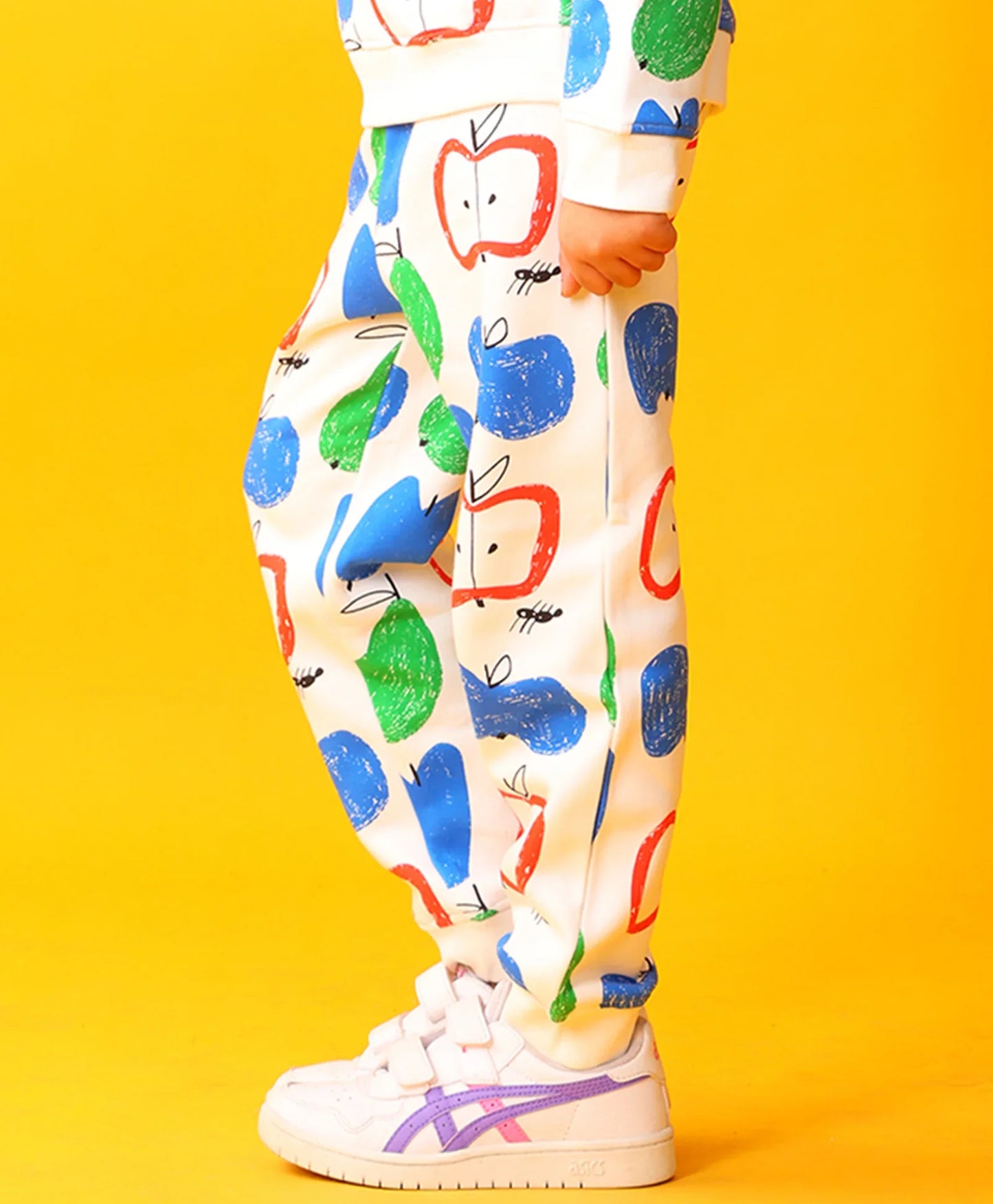 APPLE PEAR GIRLS FLEECE JOGGER - WHITE