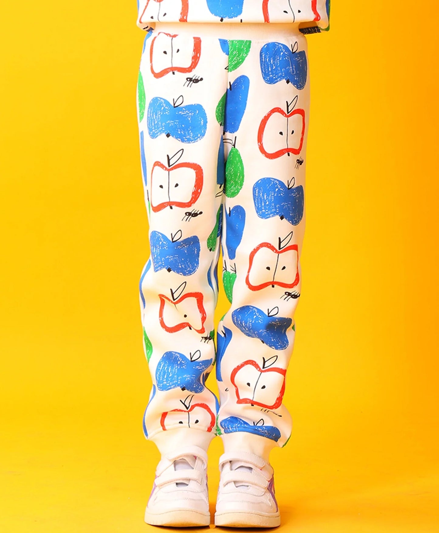 APPLE PEAR GIRLS FLEECE JOGGER - WHITE