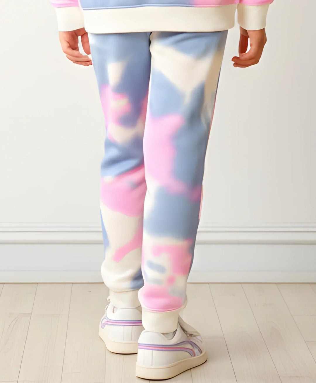 BLUE PINK TIE DYE FLEECE JOGGER - PINK - Anthrilo 