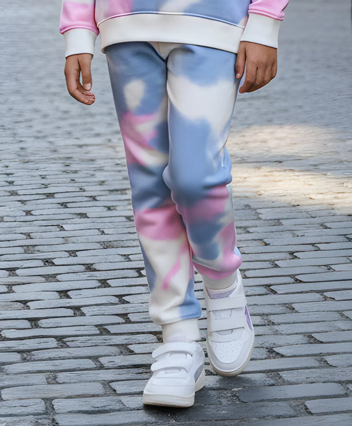 BLUE PINK TIE DYE FLEECE JOGGER - PINK - Anthrilo 