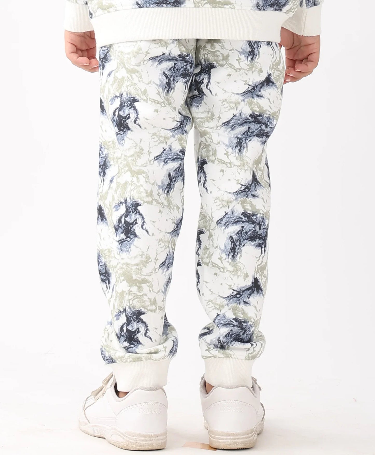 BLACK BLUE LIGHTNING FLEECE BOYS JOGGER - BLUE