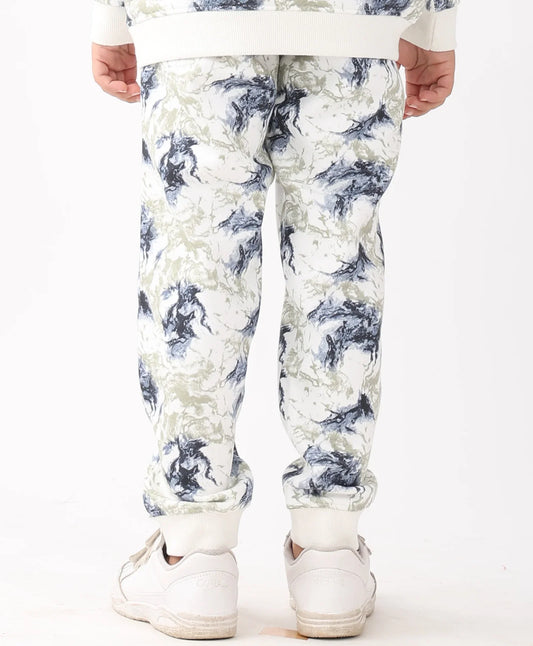 BLACK BLUE LIGHTNING FLEECE BOYS JOGGER - BLUE