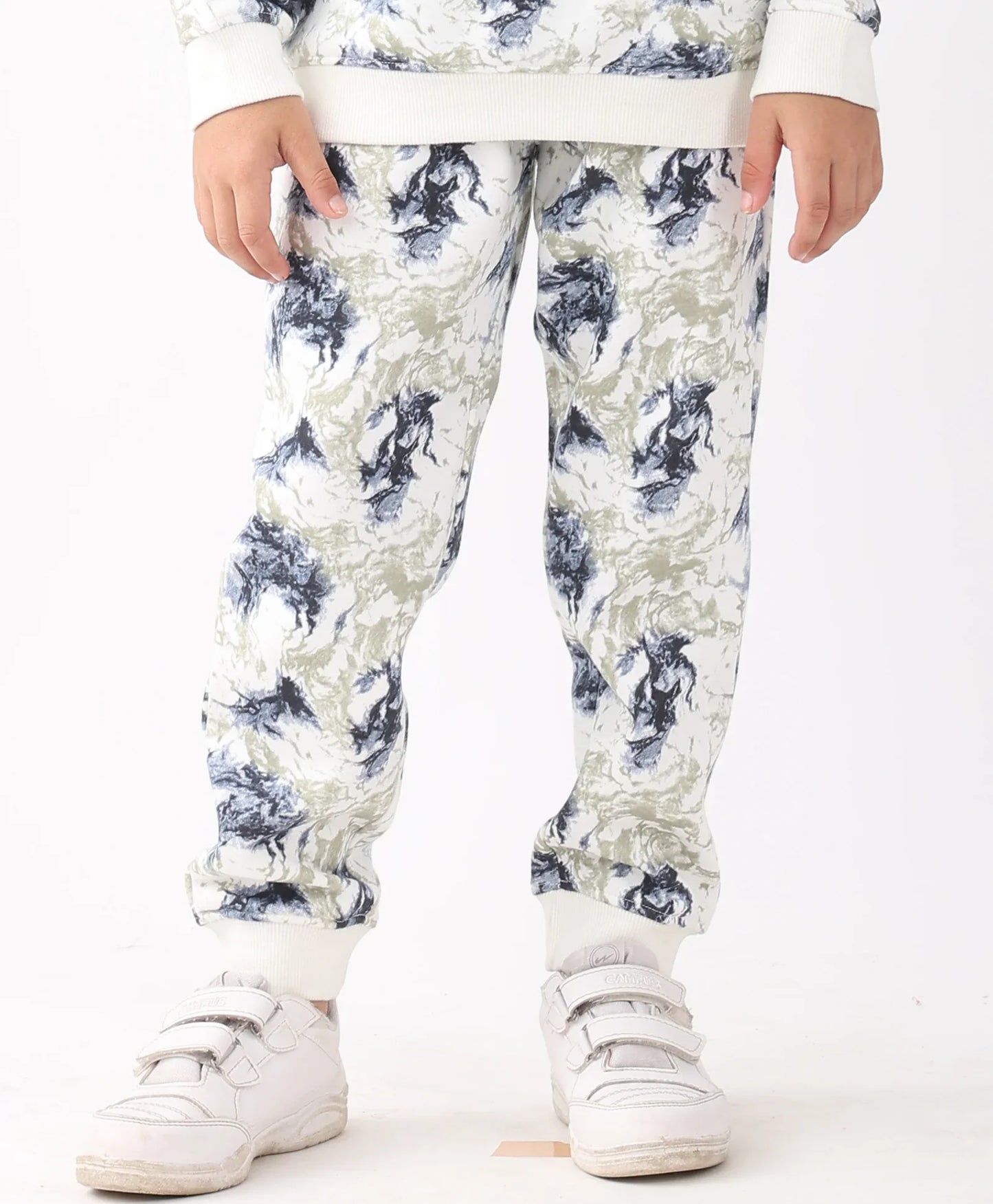 BLACK BLUE LIGHTNING FLEECE BOYS JOGGER - BLUE