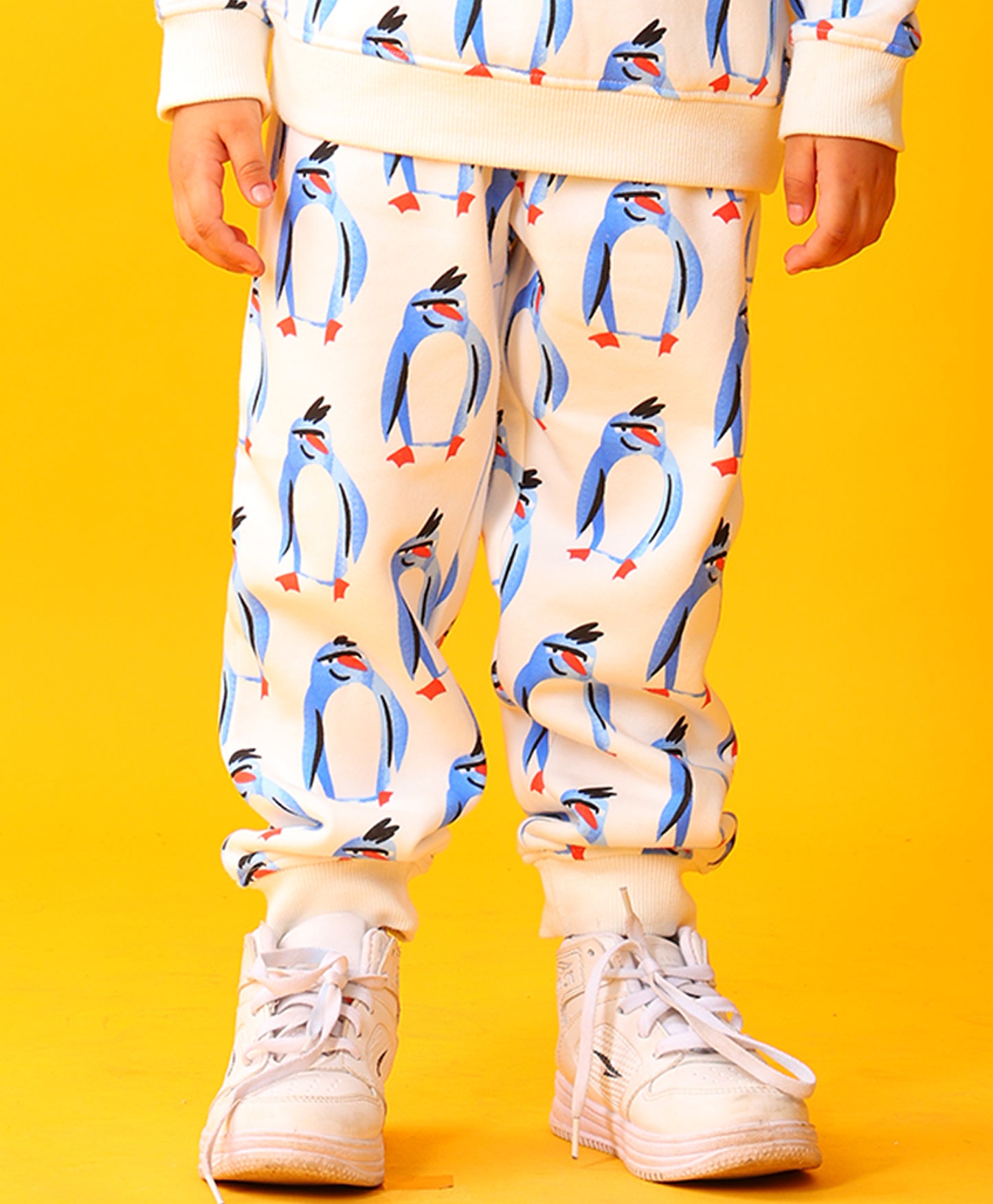 PENGUIN FLEECE BOYS JOGGER - OFF WHITE