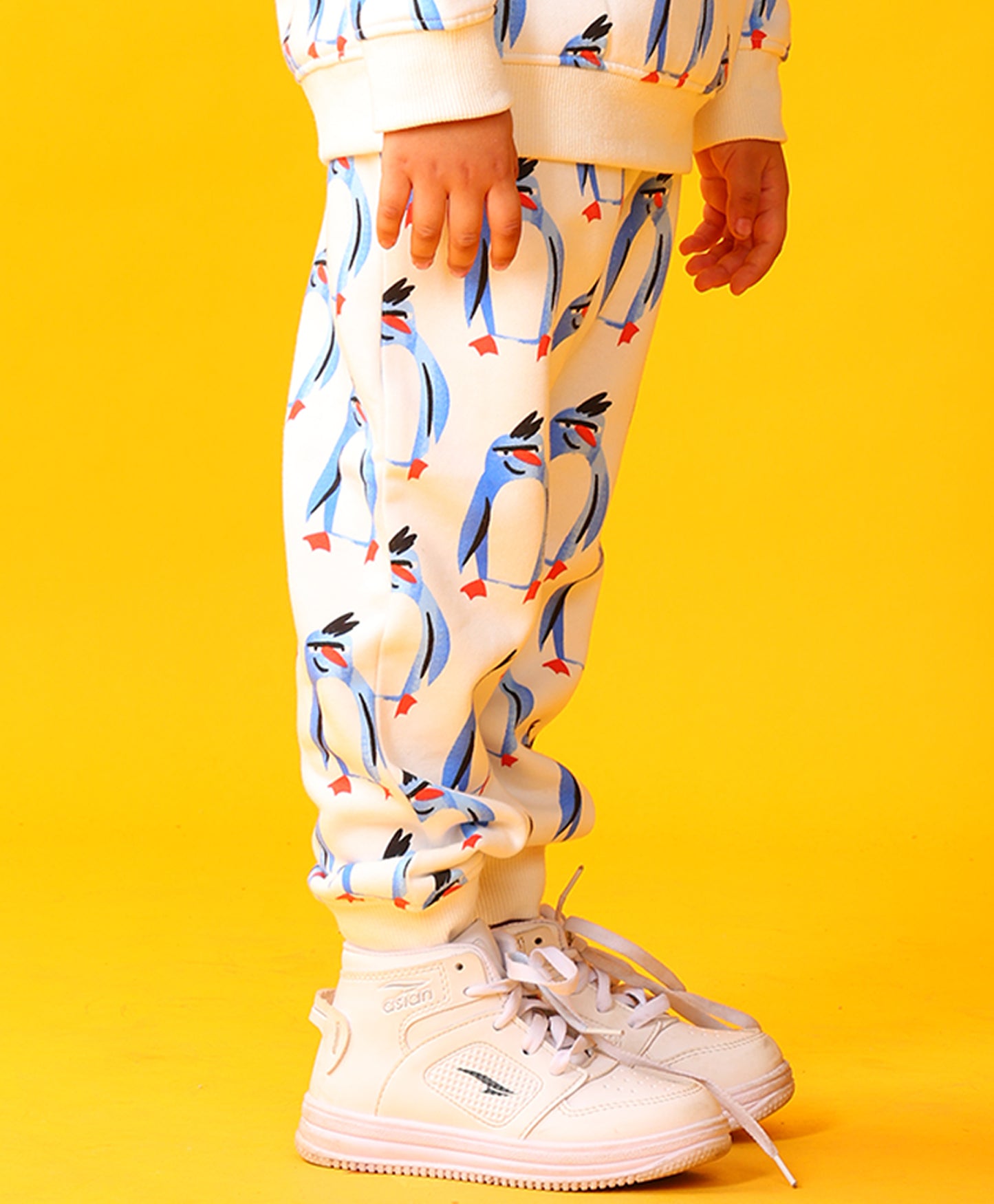 PENGUIN FLEECE BOYS JOGGER - OFF WHITE