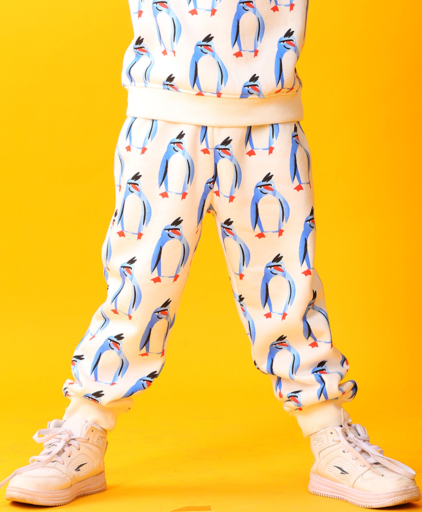 PENGUIN FLEECE BOYS JOGGER - OFF WHITE