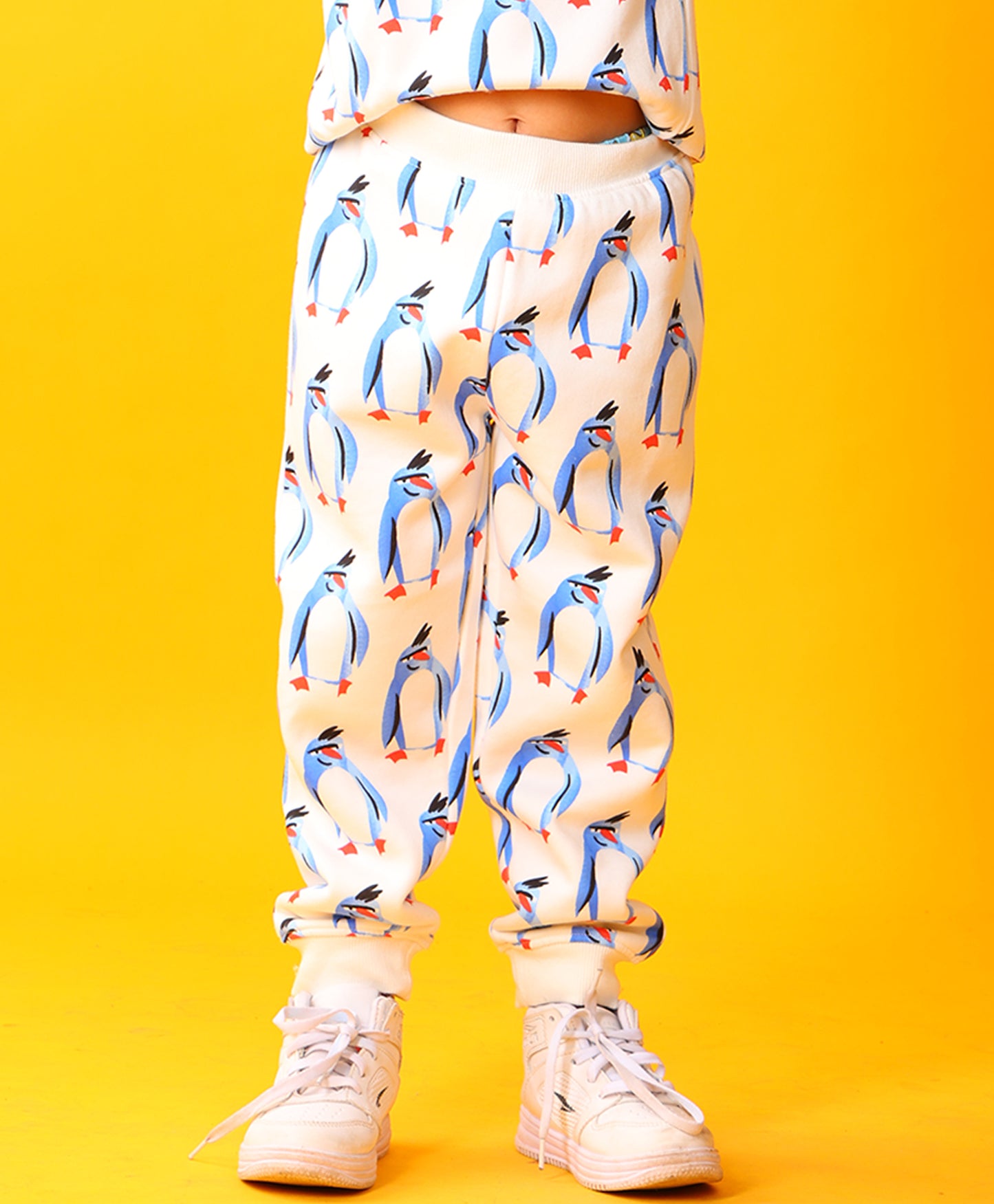 PENGUIN FLEECE BOYS JOGGER - OFF WHITE
