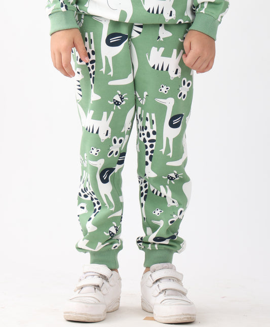 ANIMAL GREEN FLEECE BOYS JOGGER - GREEN