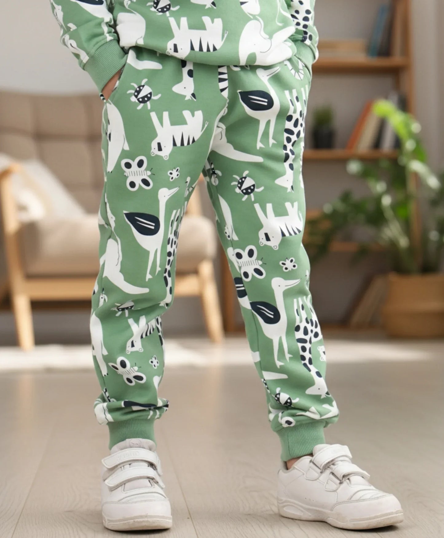 ANIMAL GREEN FLEECE BOYS JOGGER - GREEN