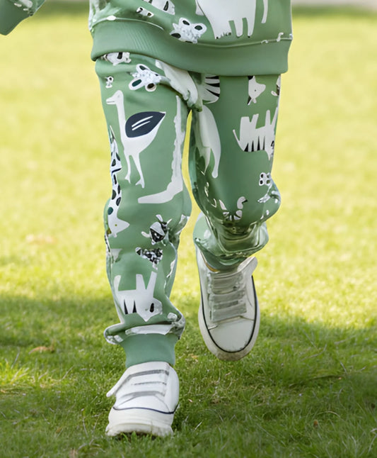 ANIMAL GREEN FLEECE BOYS JOGGER - GREEN