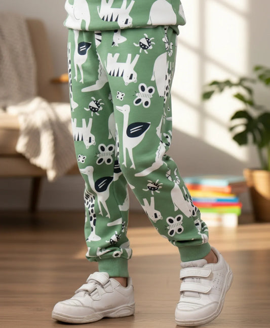 ANIMAL GREEN FLEECE BOYS JOGGER - GREEN